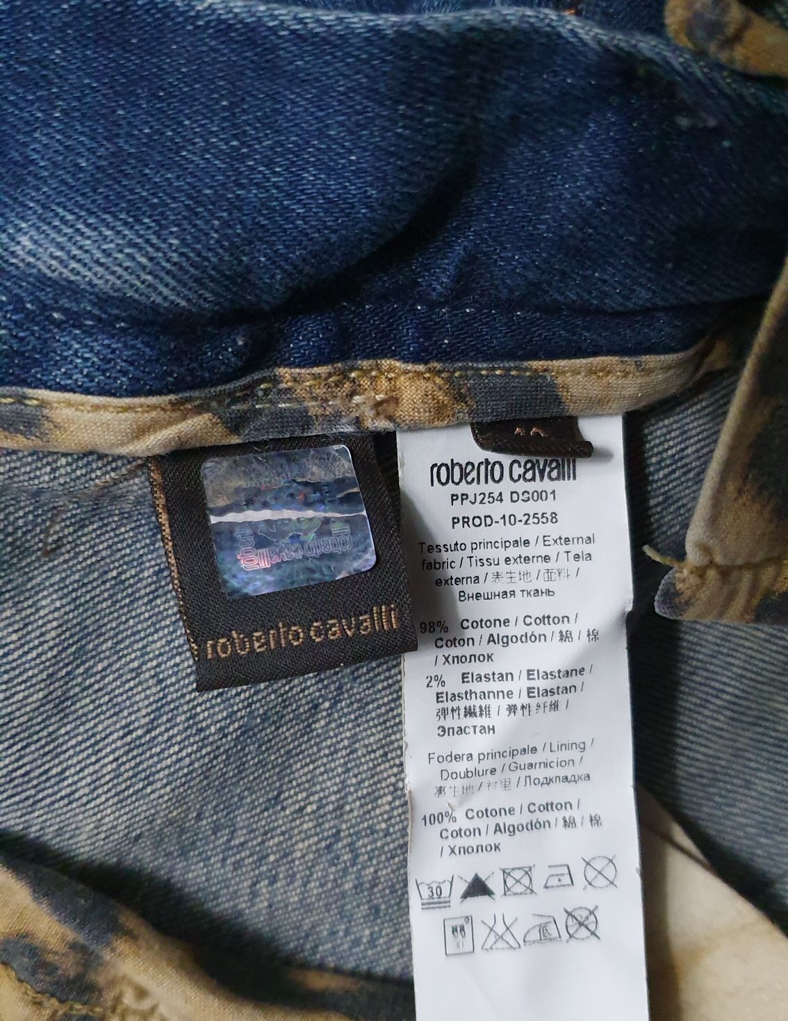 ROBERTO CAVALLI roz. 42 pas 76 cm made in Italy premium luxury jeans