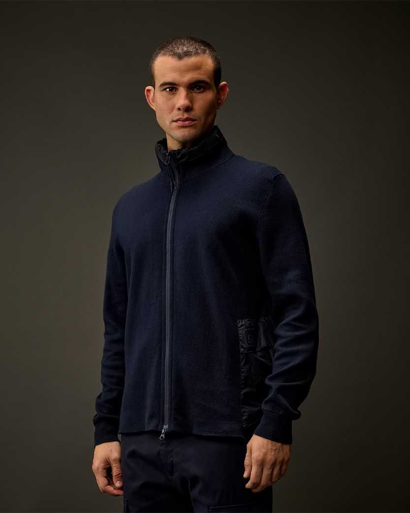 Кардиган C.P. Company The Metropolis Series Cotton Double Mixed Zipped