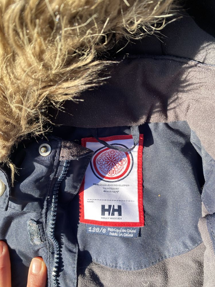 Kurtka płasCz zimowe 128 / 8 lat helly hansen unisex