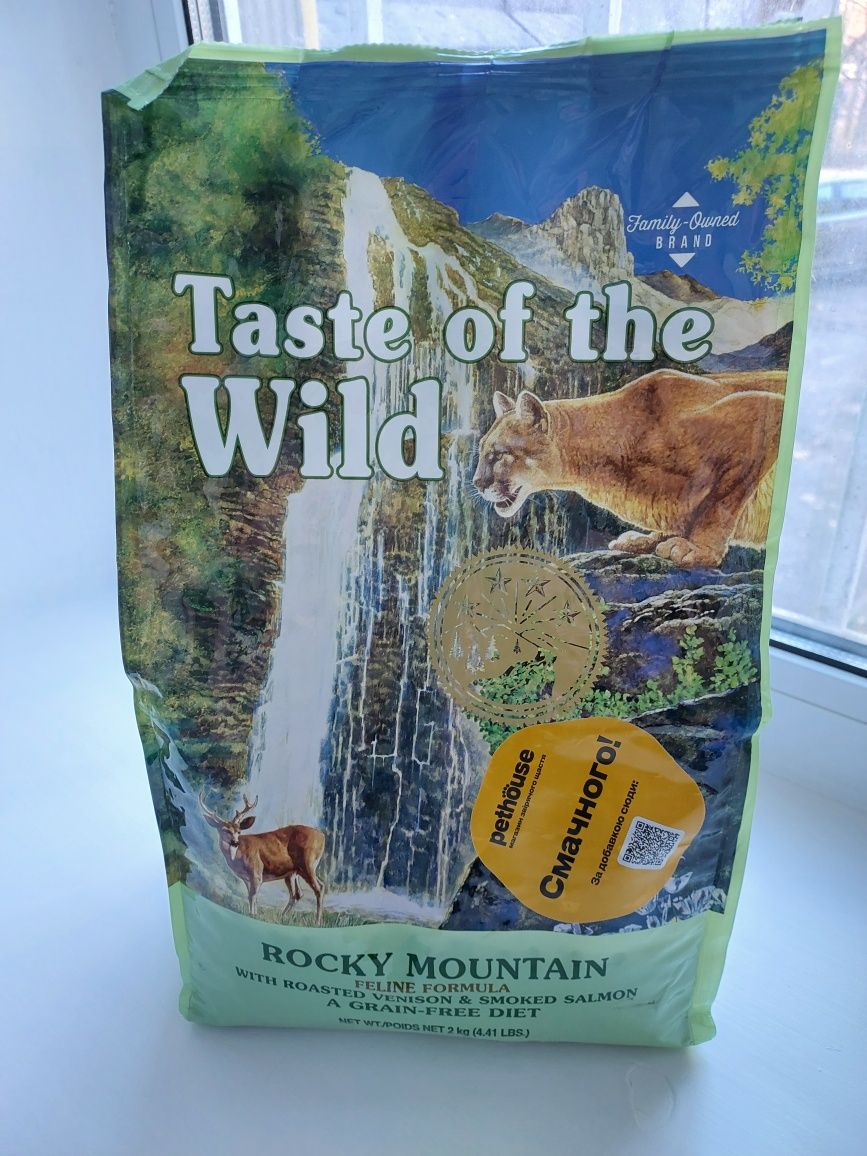 Корм для котів Taste of the Wild. Суперпреміум, беззерновий. 800 грам