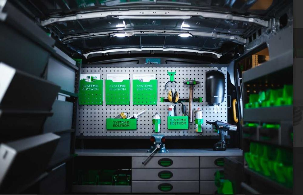 Zabudowa serwisowa warsztatowa regały bus szafki JUMPER BOXER TRANSIT