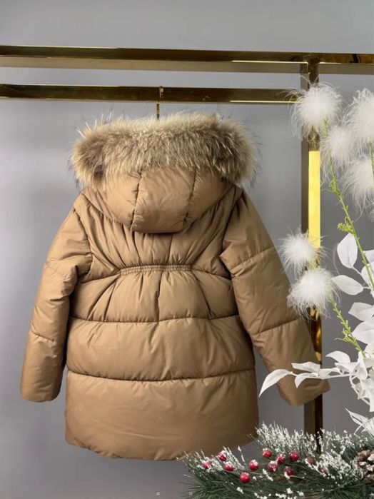 Зимова куртка для дівчинки, зимовий пуховик для дівчинки 98-122