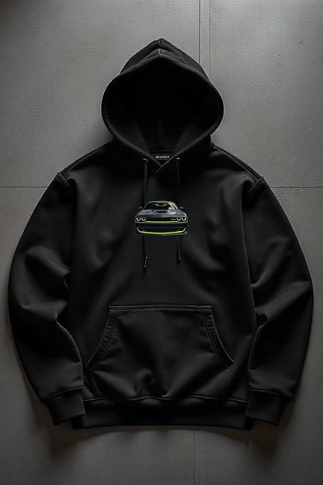 Męska Czarna Bluza M Dodge Challenger SRT Front