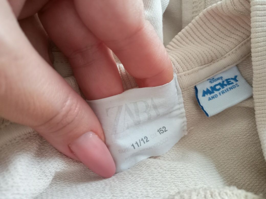 ZARA 11-12L dresowa sukienka z Myszką Miki Minnie