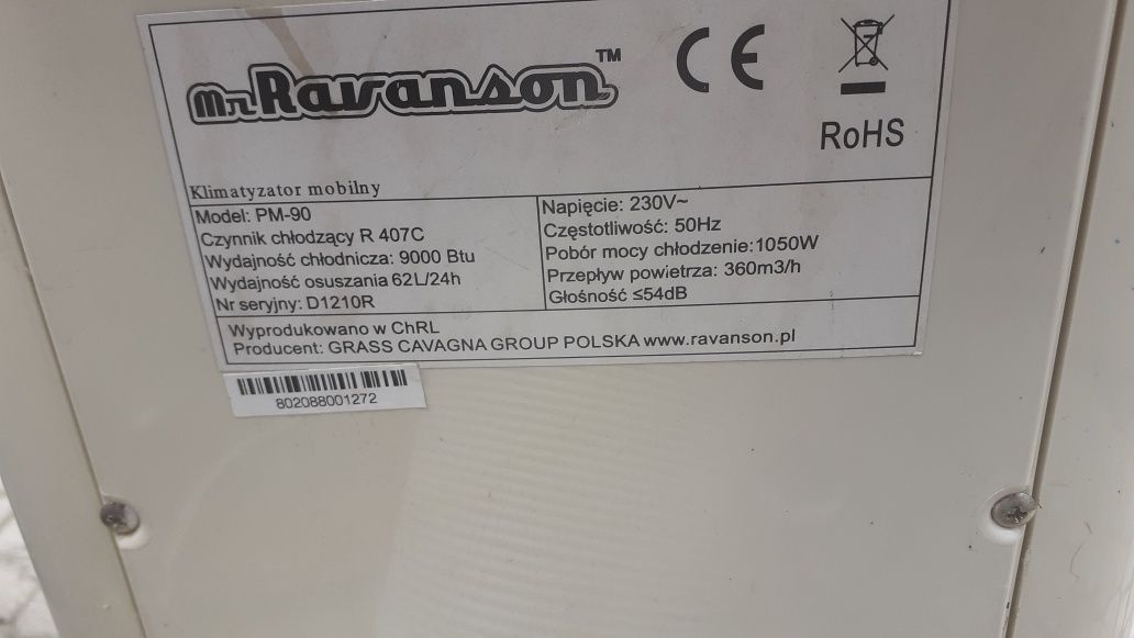 Klimatyzator - RAVANSON- P - 90