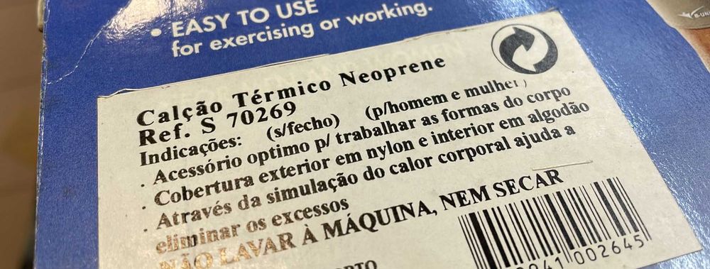 Calção Térmico Neoprene B-United de Cinta Alta e Perna Comprida