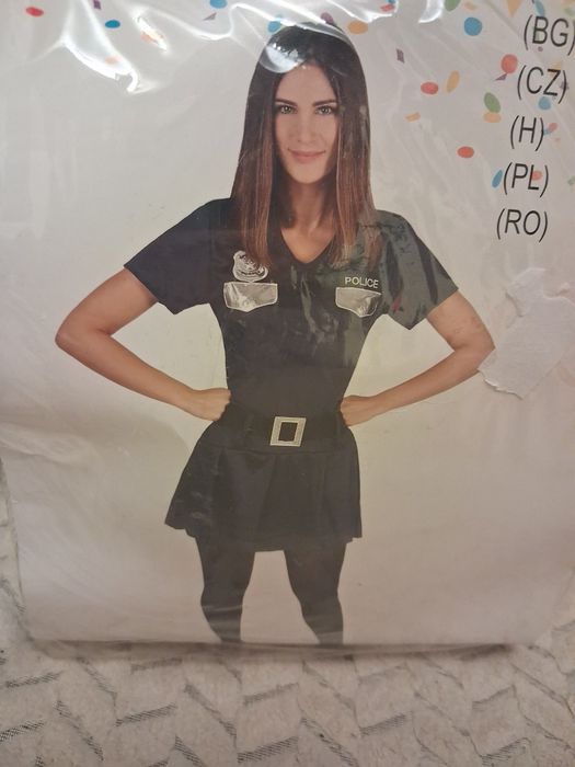 Strój karnawałowy policjantka dla dorosłych M