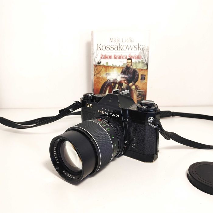 Analogowa Lustrzanka Asahi Pentax ES - Electro Spotmatic z 135 mm 2,8