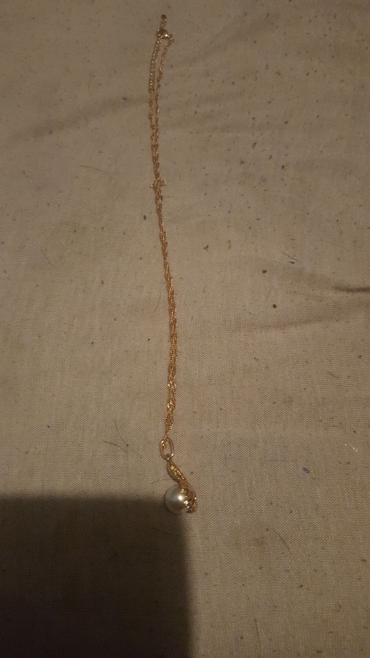 Naszyjnik perelka zloto 585 55 cm