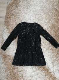 Сукня для дівчинки з паєтками з заниженою лінією талії. 
Розмір 140
Ва