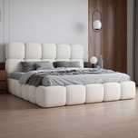 Łóżko tapicerowane SANTO 120/140/160/180x200 tkanina boucle