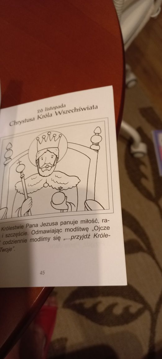Kalendarz małego chrześcijanina kolorowanki