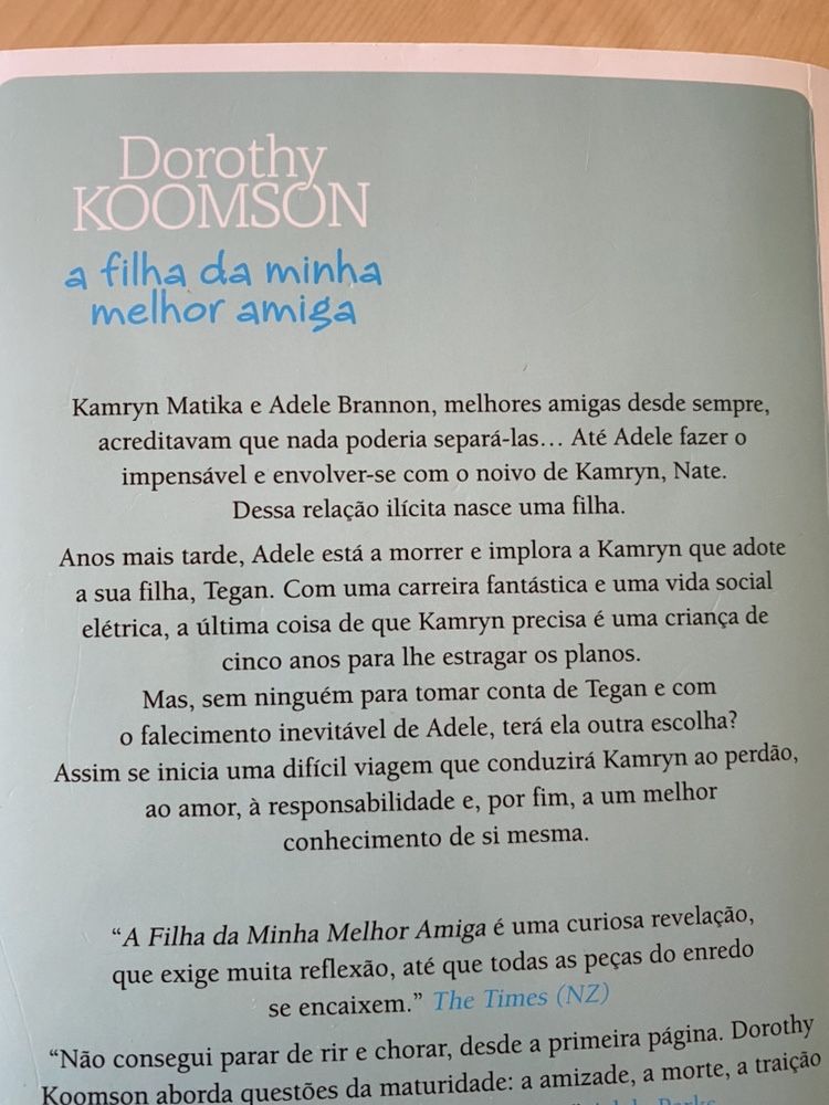 Livro “A filha da minha melhor amiga”