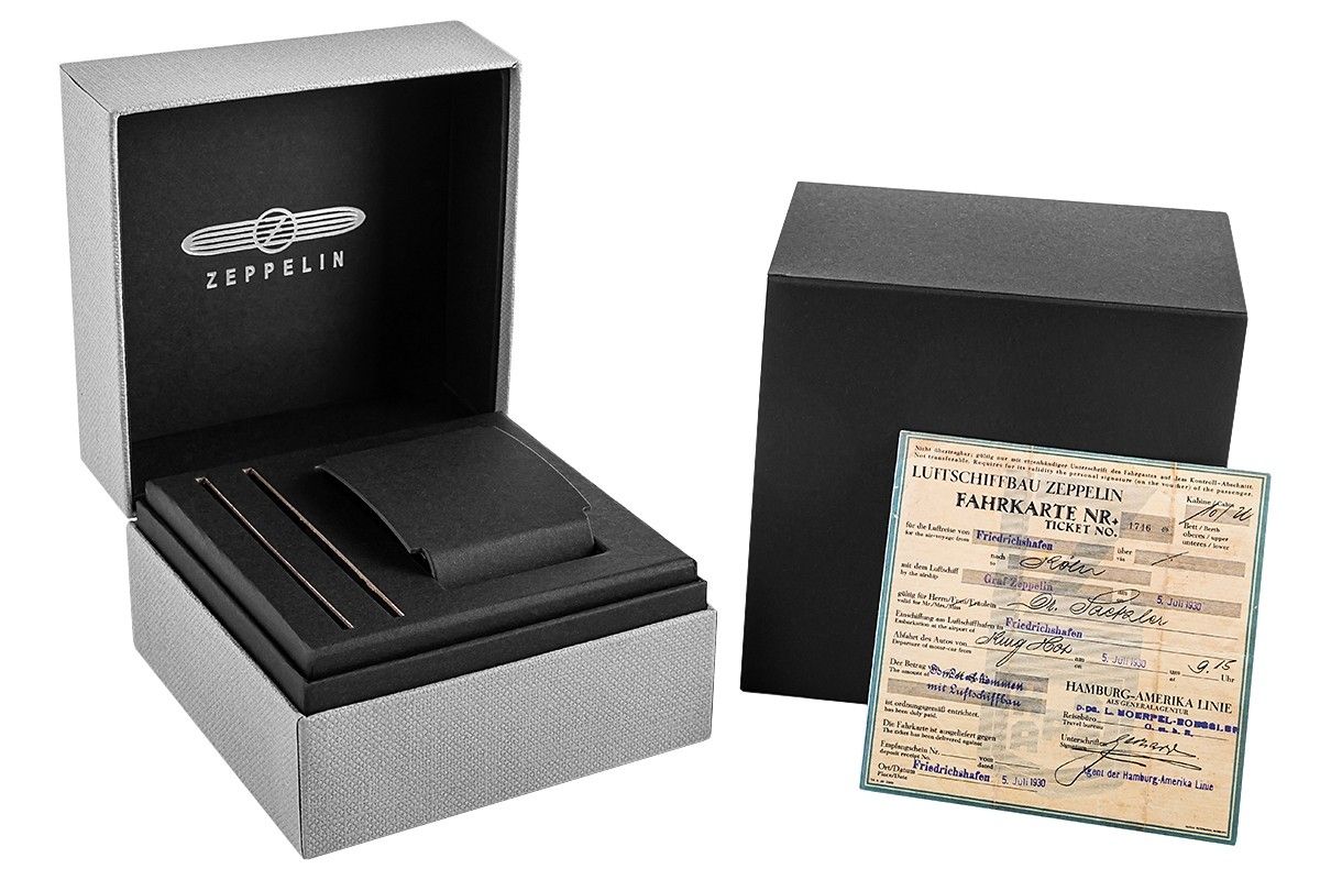 zegarek męski zeppelin lz127 graf zeppelin gmt 7642-5 + box
