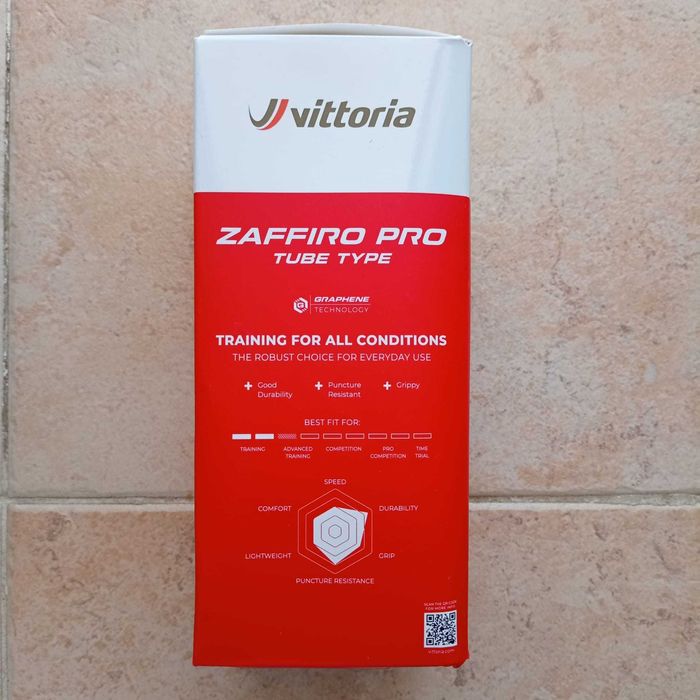 Pneu Vittoria Zaffiro Pro Graphene 2.0 28-622 Tube Estrada Dobrável