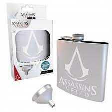 Aluminiowa Piersiówka z lejkiem - Assassins Creed
