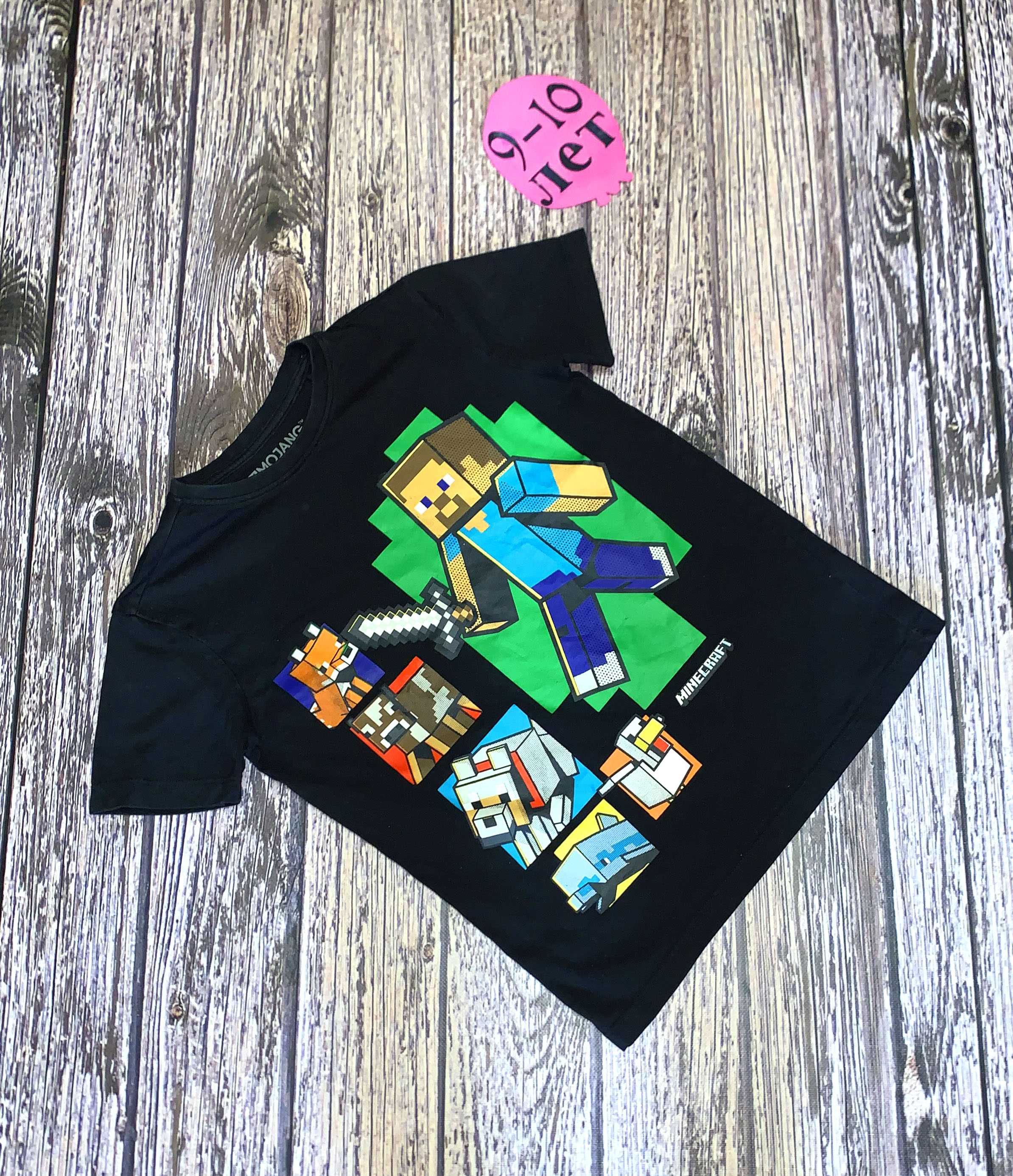 Футболка Minecraft для мальчика 9-10 лет, 134-140 см
