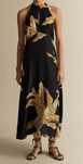 Massimo Dutti – elegancka sukienka maxi w tropikalny wzór