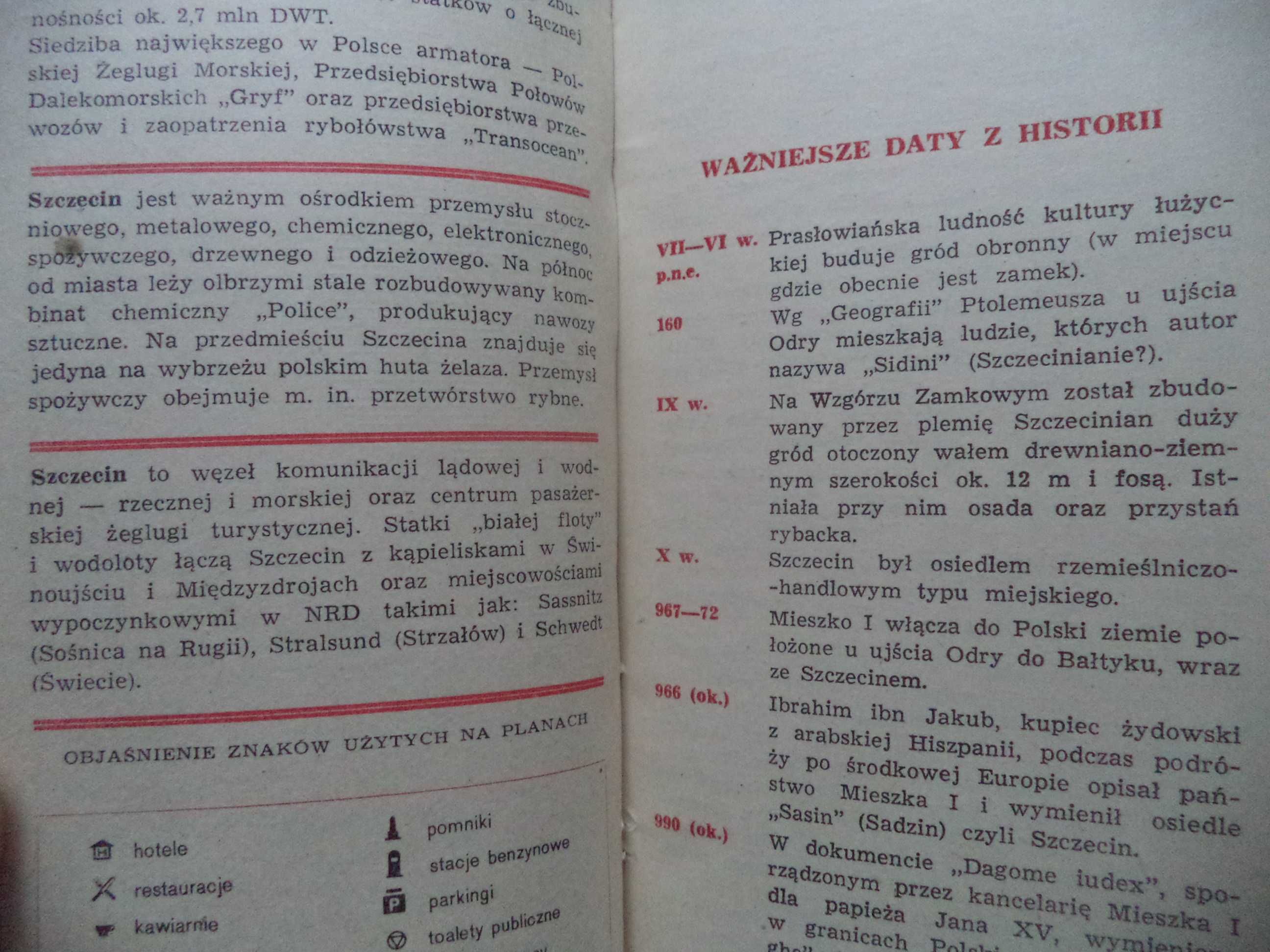 Szczecin i okolice przewodnik 1977 Czesław Piskorski