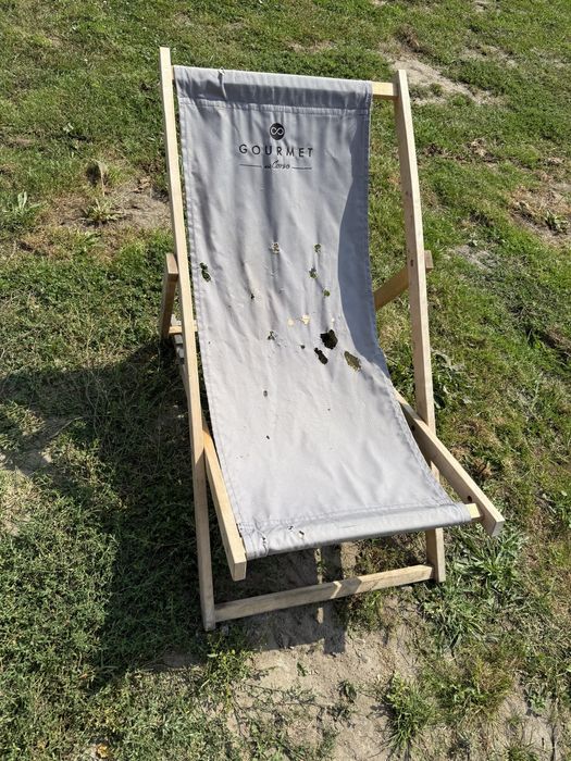 Lezak drewniany skladany