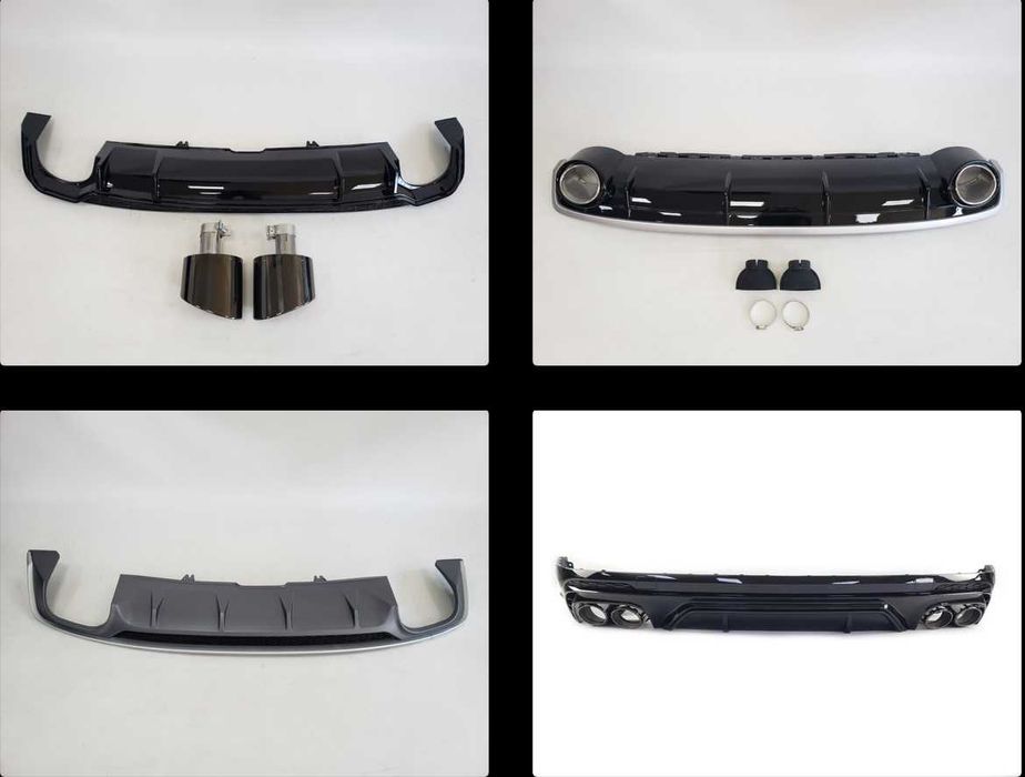 Диффузор на Audi А3 А4 А5 A6 A7 RS ауді s4 B9 S5 A6 A7 S-line RS3 rs7