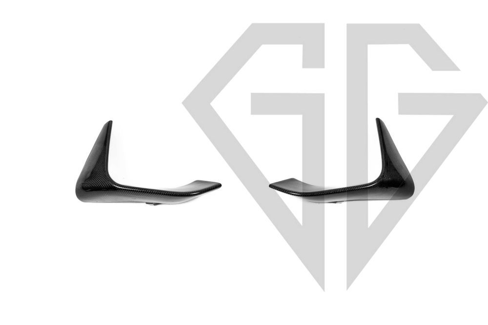 Накладки на передний бампер BMW M3 F80 / M4 F82 карбон MP Style Carbon