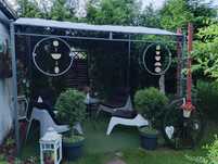 Pergola altanka metalowa 3x2.5 szara