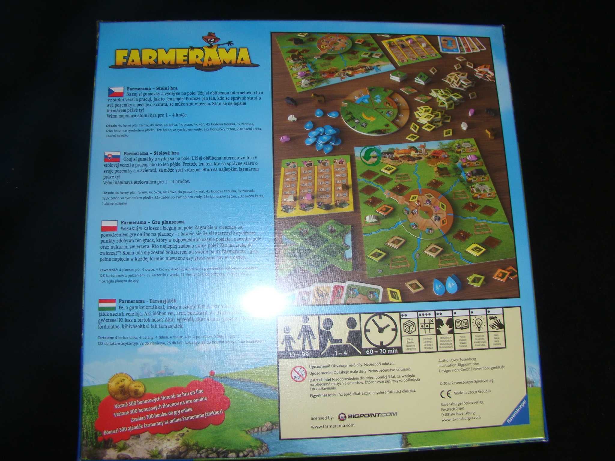 Farmerama - gra planszowa rodzinna agricola kawerna PL (nowa) (folia)