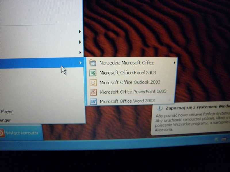 laptop 15,4 TOSCHIBA   windows XP + office + VISIO +drukarka i Torba