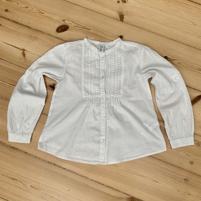 Zestaw koszula ZARA GIRLS +spódniczka +sweterek H&M r.110/116 cm 5-6 l