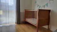 Łóżeczko niemowlęce drewniane 120 x 60 cm Woodies