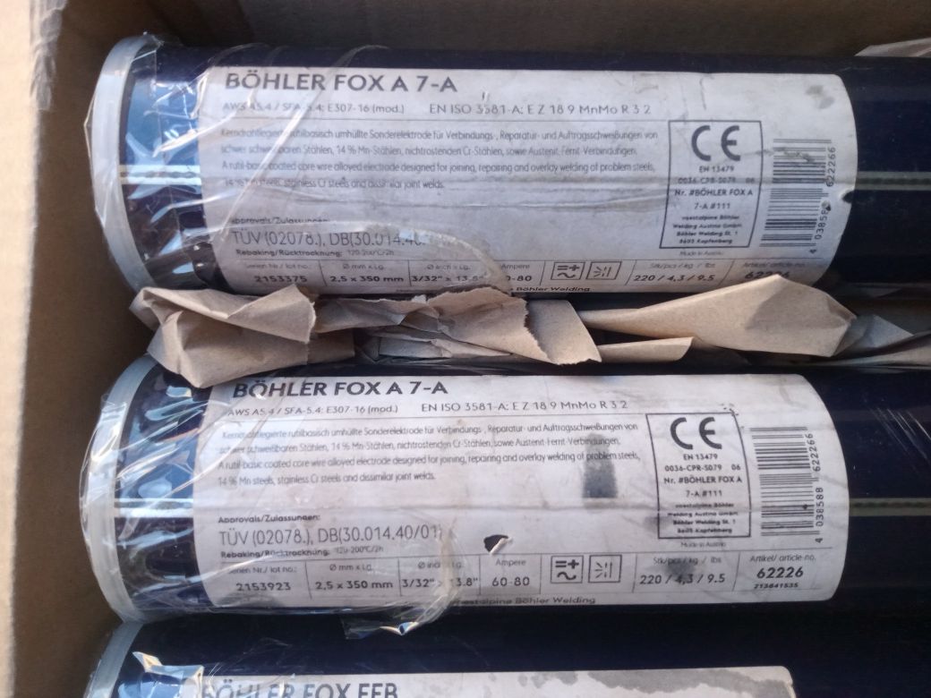 Електрод по нержавейки BÖHLER FOX A7-A (E307) 2.5 д