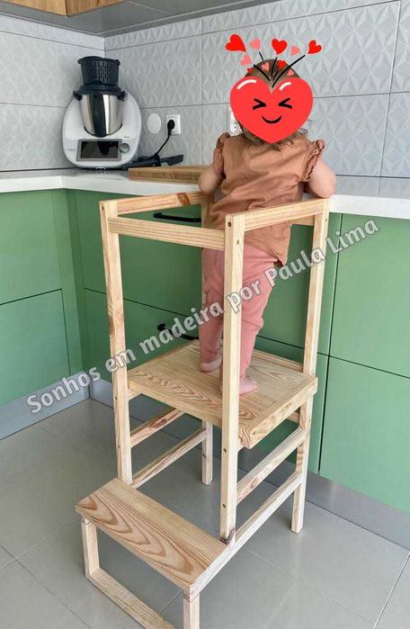 Torre de aprendizagem Nova com 3 alturas ajustáveis