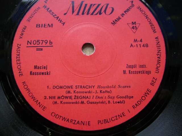 Starocie z PRL - Płyty winylowe = Zestaw 4 single z czasów PRL