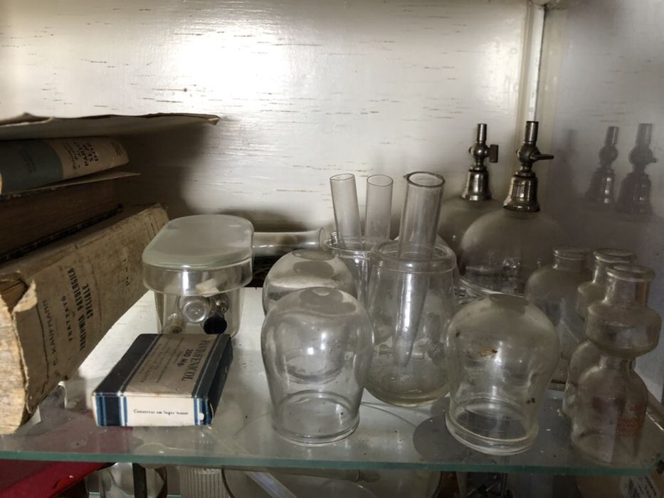 Frascos vidro farmácia antigos