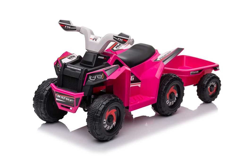 Autko na akumulator QUAD Z PRZYCZEPĄ auto jeździk pojazd elektryczny