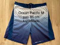 Ocean pacific M granatowe białe męskie szorty do pływania kąpielówki