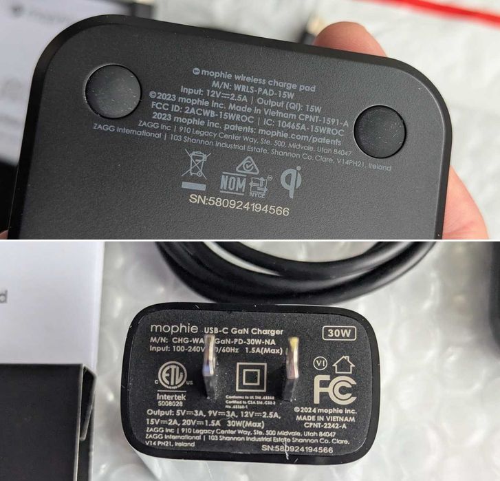 Нові США швидка бездротова Qi 15 w Mophie wireles charging Pad / Stand