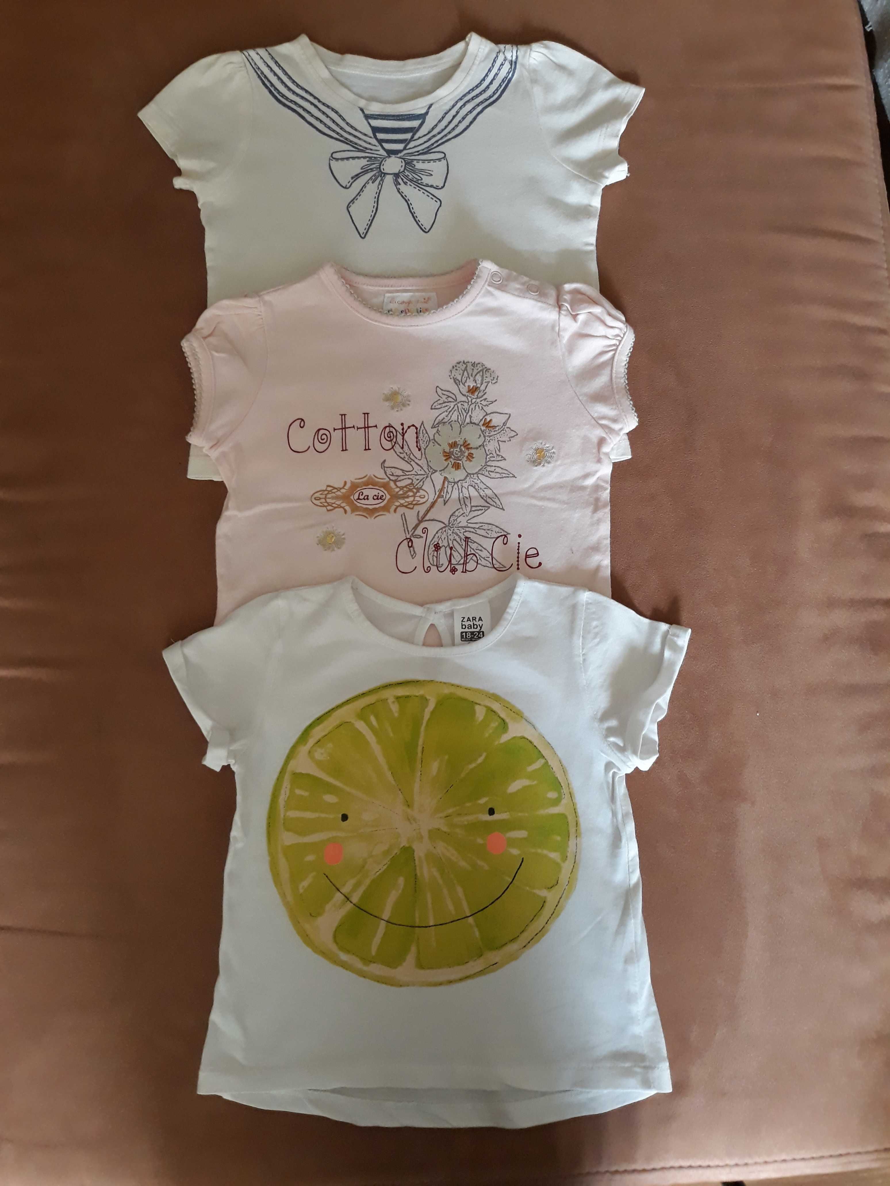 t-shirt 3 szt. 86 Zara, Mothercare, Des petites