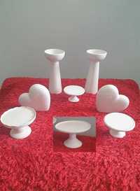 Conjunto CeramIca Festas COR BRANCO 22 PEÇAS