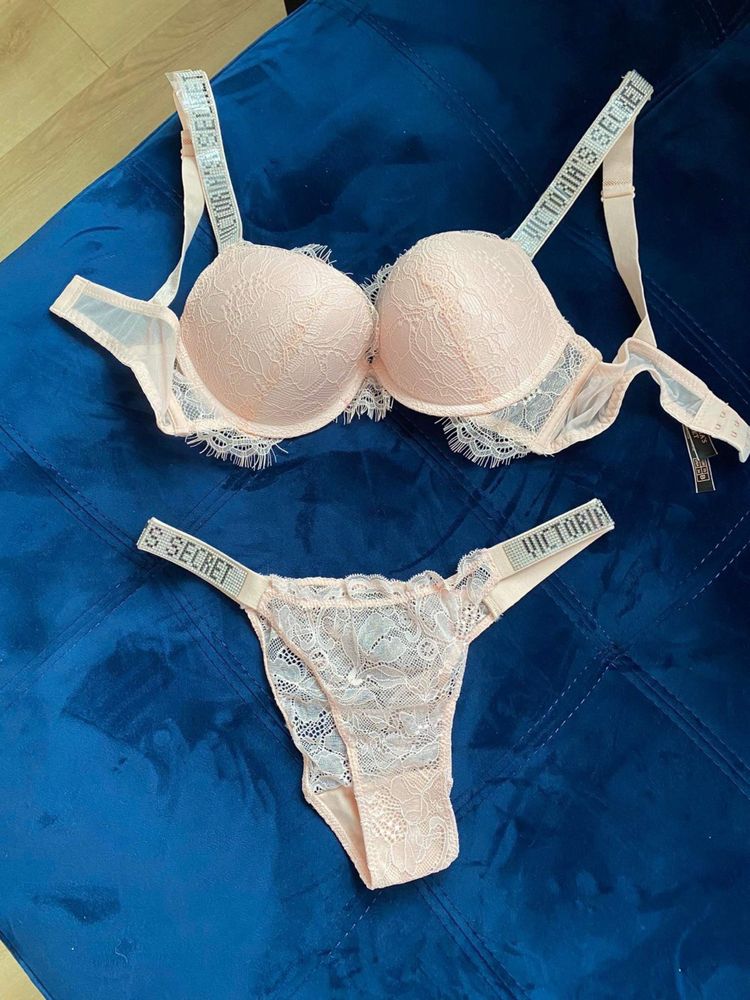 Bielizna Victoria’s Secret komplet, biustonosz 85C + figi