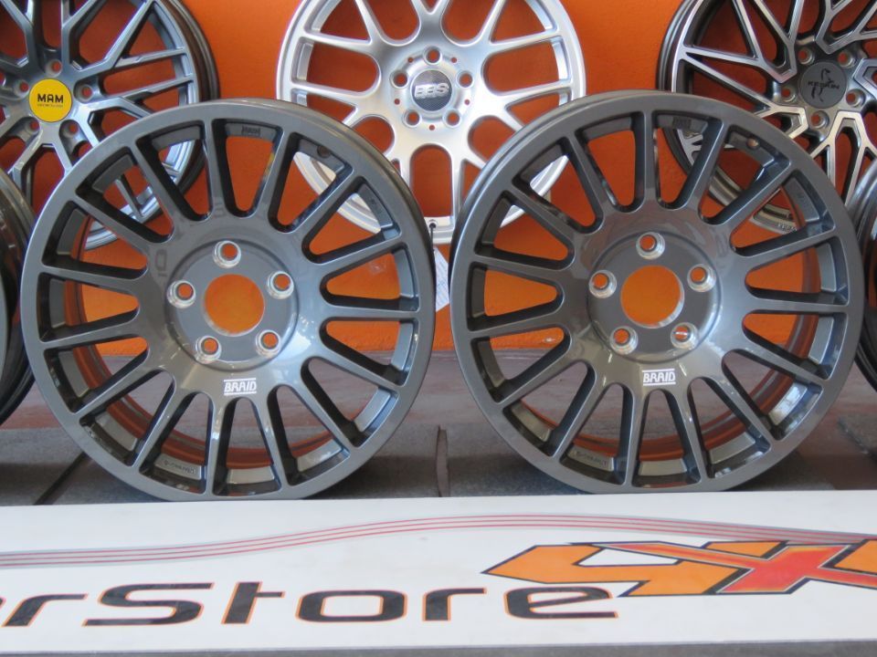 Jantes Braid Winrace S 17 x 8 et 35 5x120  Antracite VW Amarok + Range