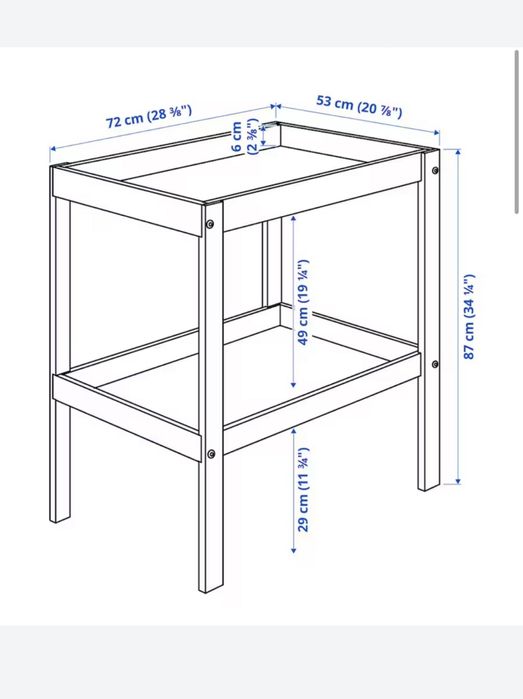 Przewijak Ikea Sniglar + pojemniki + mata