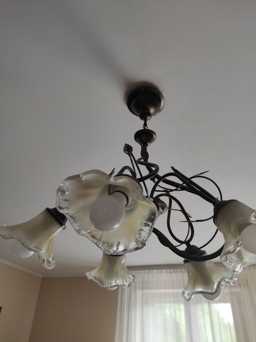 żyrandol + kinkiet , dwa komplety.