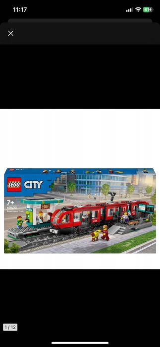 Lego City 60423 LEGO City Tramwaj miejski ze stacją 60423
