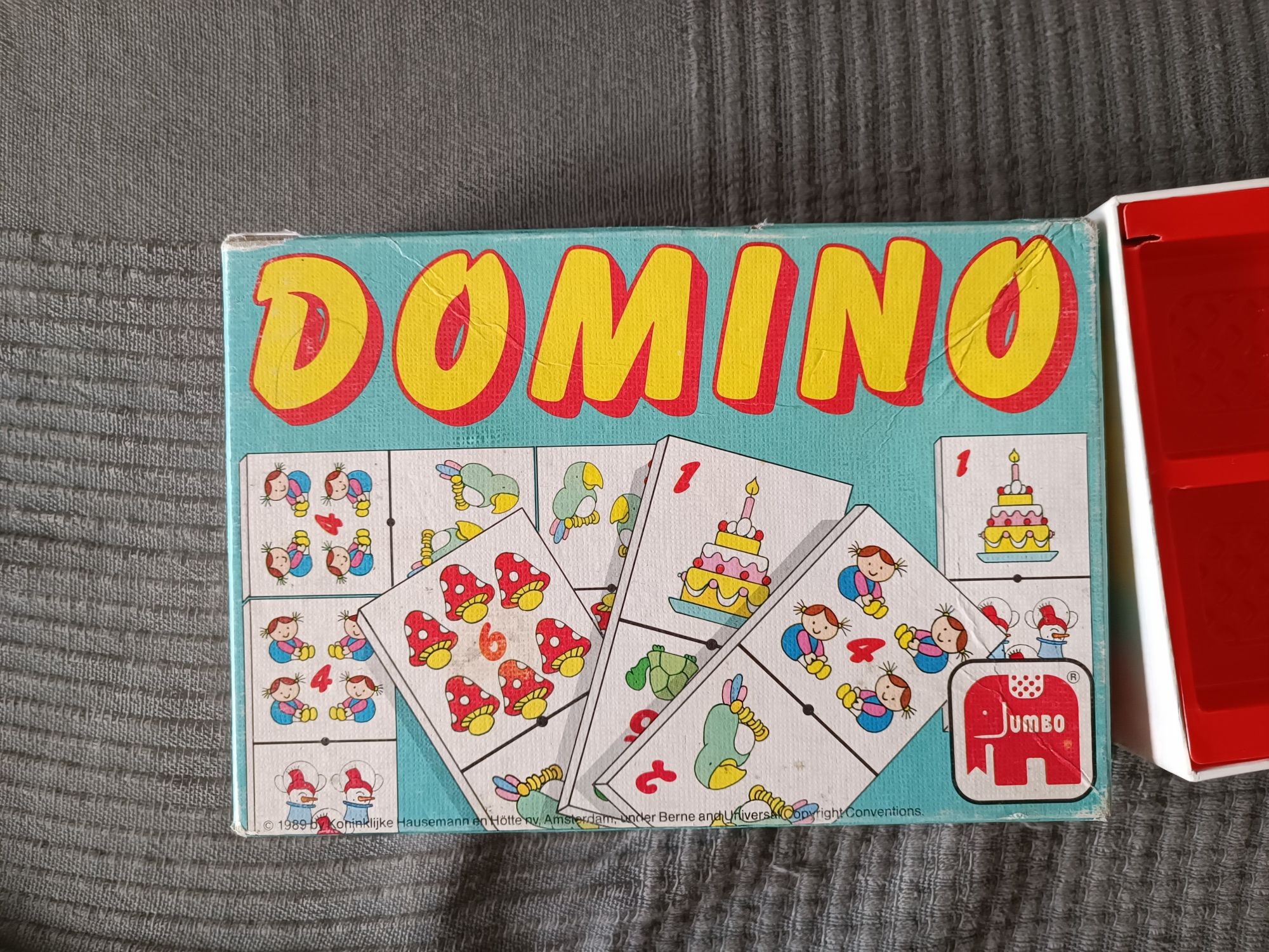 Domino 27 elementów, zabawa domino, Jumbo toys