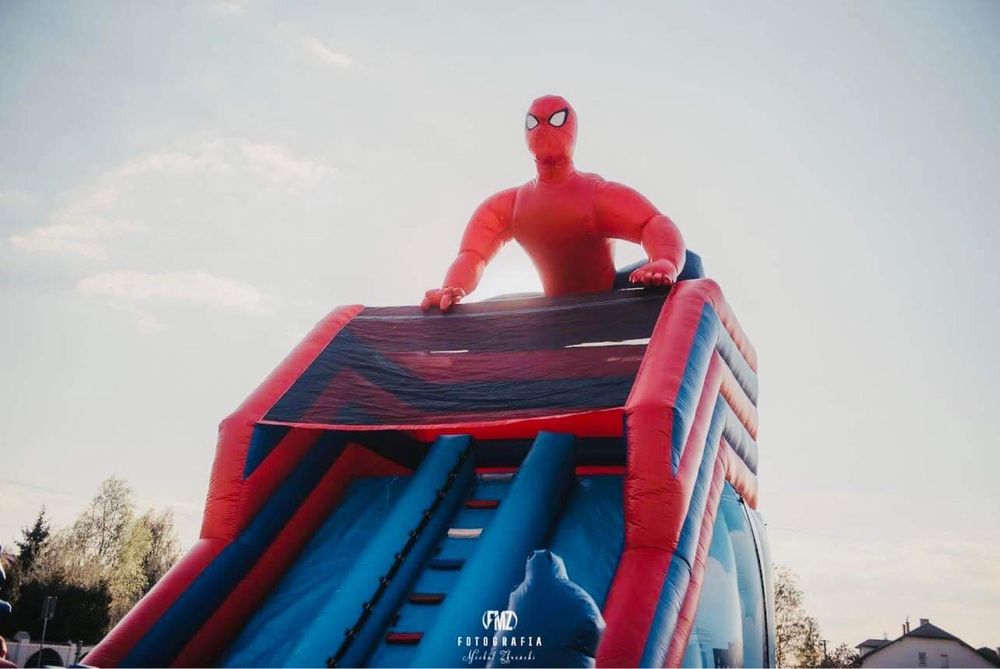 Dmuchaniec Spider-Man. Zamek dmuchany Zjeżdżalnia na wynajem spiderman