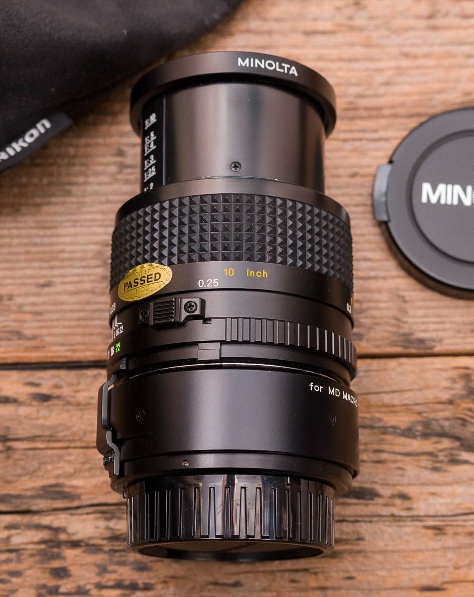 Minolta New-MD 50mm 1:3.5 Macro MD III makro 1:1 + gratis