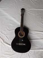 Guitarra clássica madeira maciça preta