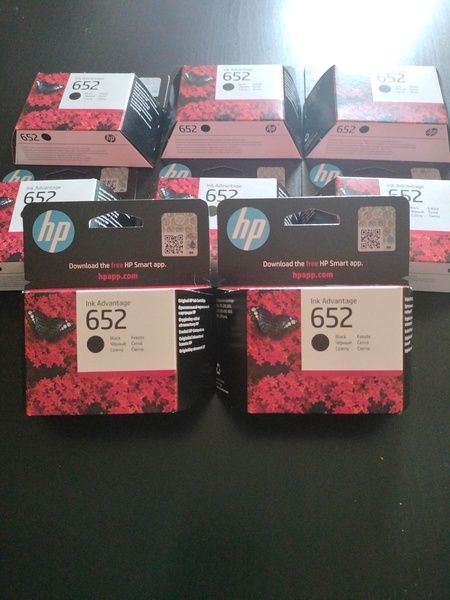 2 tusze HP 652 Black – nowe, oryginalne